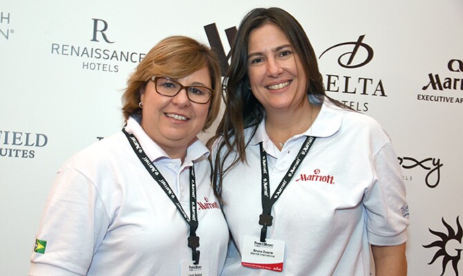 Laura Santoni e Bruna Duarte, da Marriott International