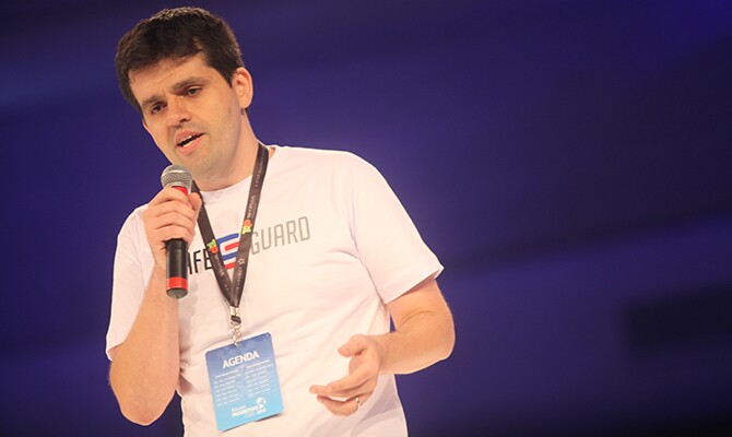 Empresa que evita na prevenção de fraudes nas empresas, a Safeguard trabalha com autenticação de serviços via token e análise de risco em tempo real. A companhia, que foi apresentada por André Pantaleão, possui app de celular e mais de 13 mil tokens espalhados pelo País.