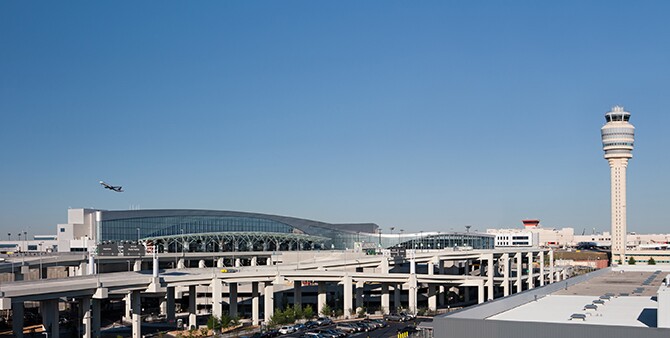 O aeroporto internacional Hartsfield-Jackson, em Atlanta