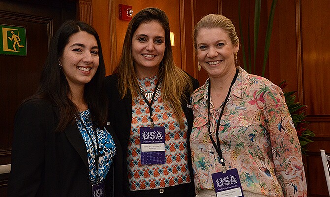 Suzana Durini, Ana Elisa Faschinato e Carolina Cordioli, do Brand USA