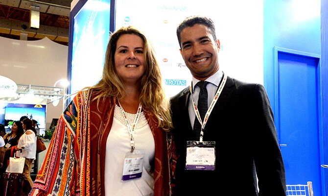 A secretária adjunta do Turismo de Maceió, Jannyne Barbosa, e o secretário de Turismo do Estado, Helder Lima